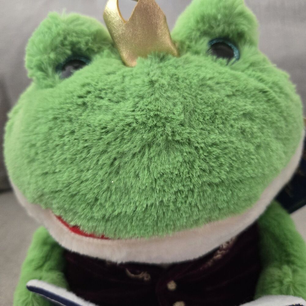 NWT Cuddle Barn Hadley Storytelling Frog Prince Plush Toy Reads 5 Fairy Tales - Picture 5 of 14